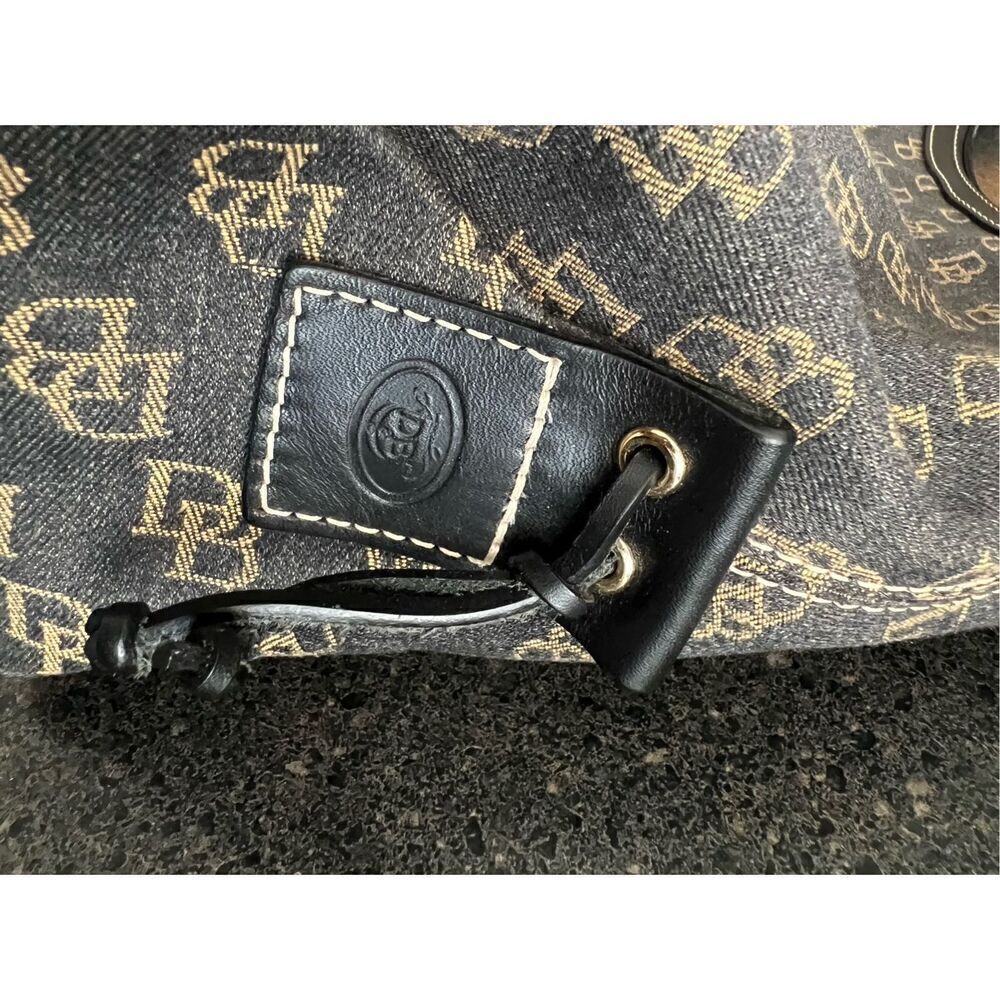 Dooney & Bourke leather canvas Hobo Shoulder Handbag - Picture 10 of 16